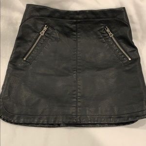 Black pleather mini skirt! From nastygal!